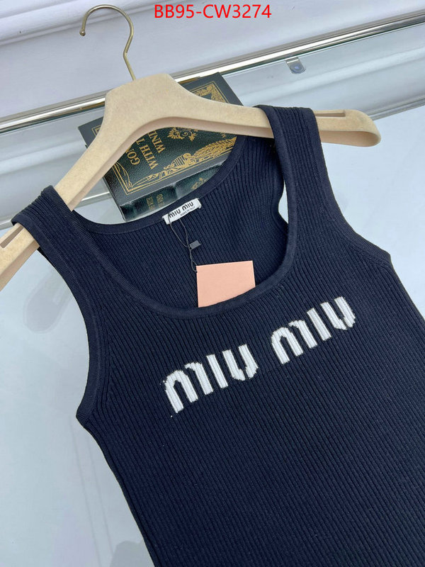 Clothing-MIU MIU,aaaaa+ replica designer , ID: CW3274,$: 95USD