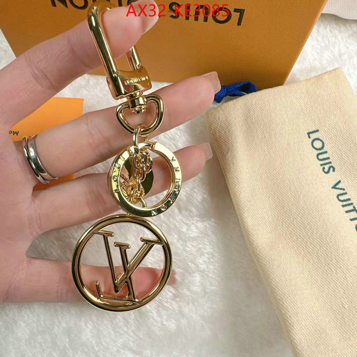 Key pendant-LV,fashion replica ,ID: KE3085,$: 32USD