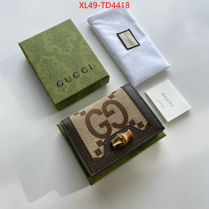 Gucci Bags(4A)-Wallet-,aaaaa+ class replica ,ID: TD4418,$: 49USD