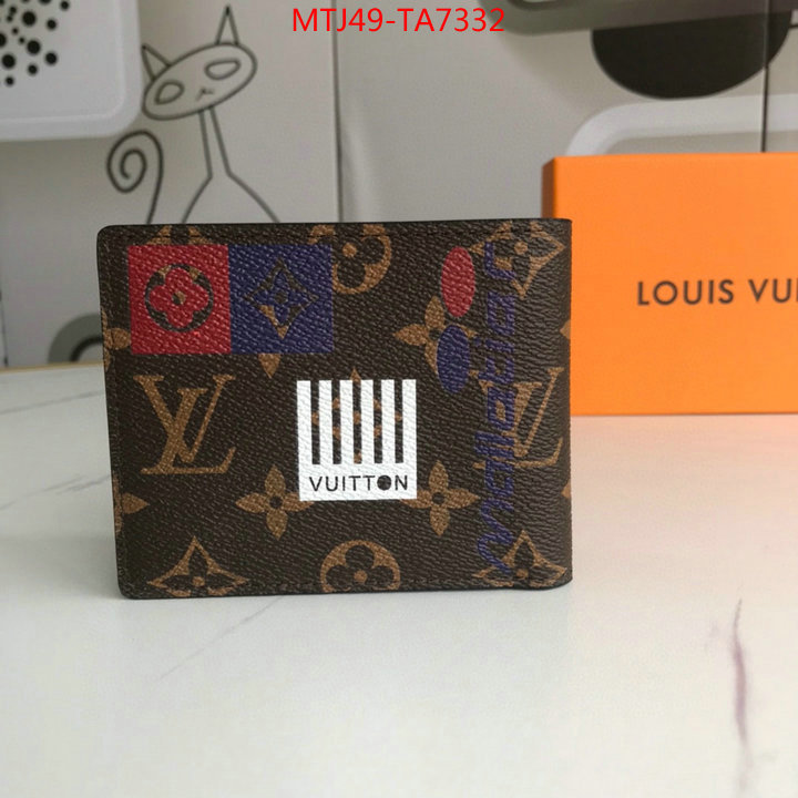 LV Bags(4A)-Wallet,ID: TA7332,$: 49USD