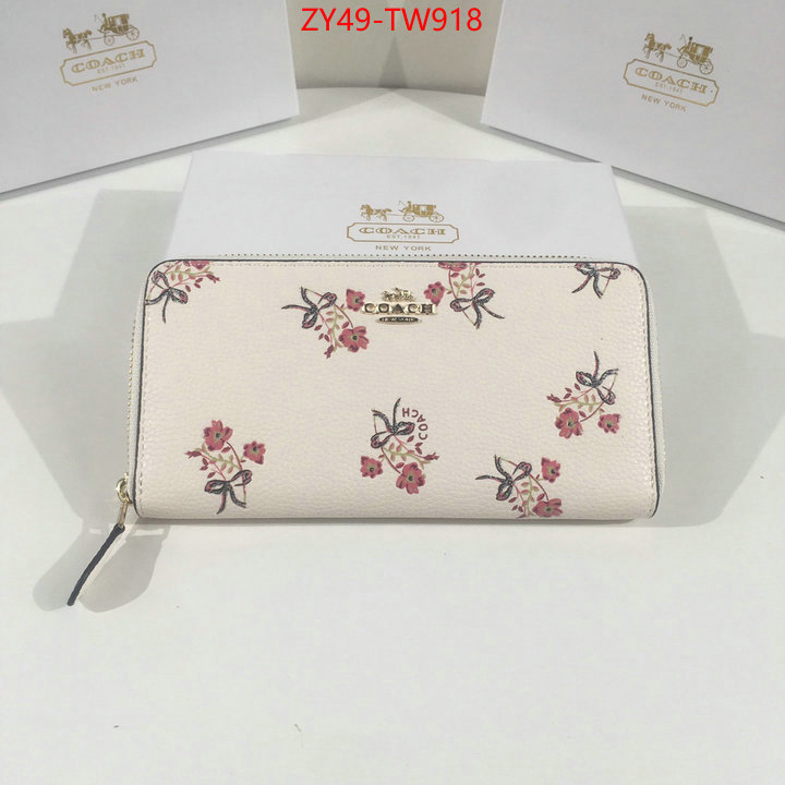 Coach Bags(4A)-Wallet,new designer replica ,ID: TW918,$: 49USD