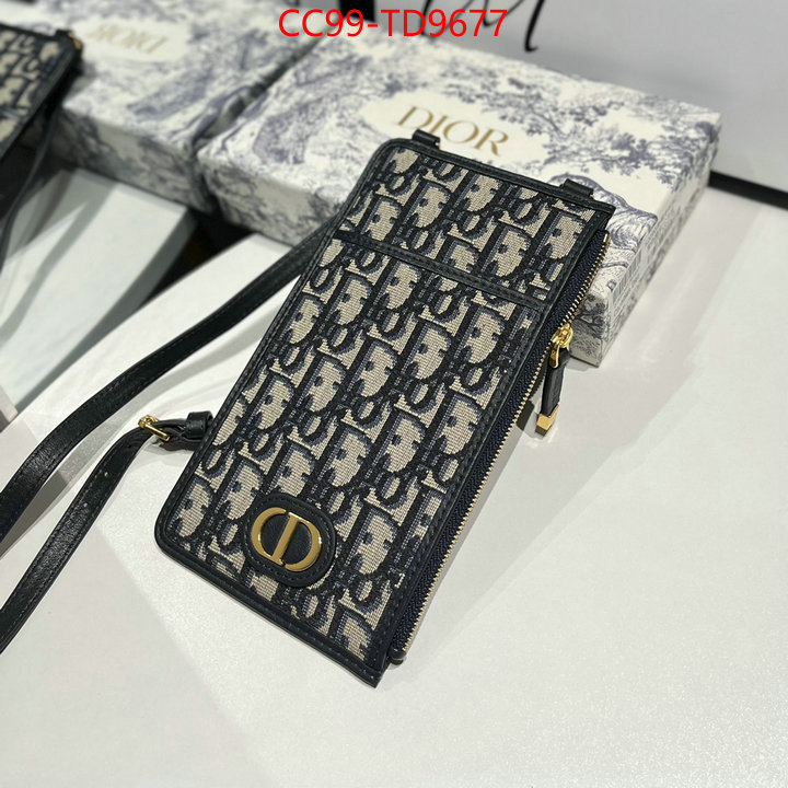 Dior Bags(TOP)-Wallet-,ID: TD9677,$: 99USD