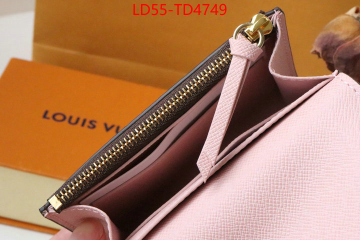 LV Bags(TOP)-Wallet,ID: TD4749,$: 55USD