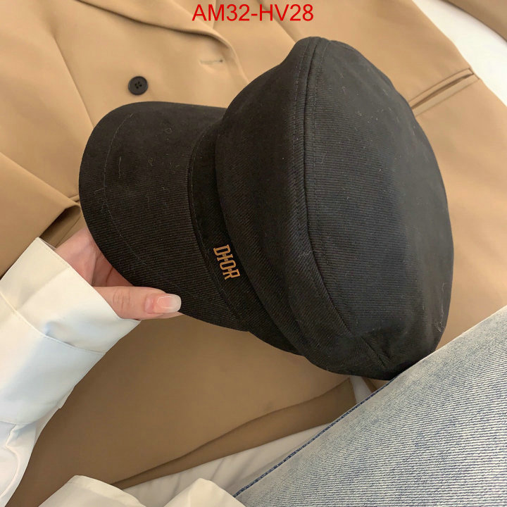 Cap (Hat)-Dior,shop cheap high quality 1:1 replica , ID: HV28,$: 32USD