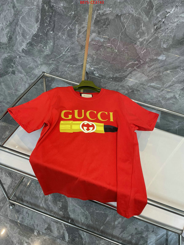 Clothing-Gucci,wholesale 2023 replica , ID: CE3743,$:75USD