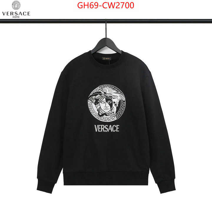 Clothing-Versace,replica aaaaa+ designer , ID: CW2700,$: 69USD