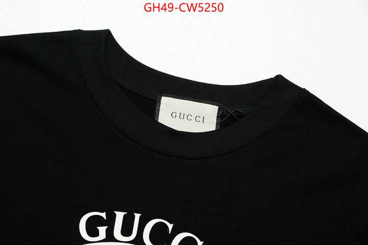 Clothing-Gucci,best quality replica , ID: CW5250,$: 49USD