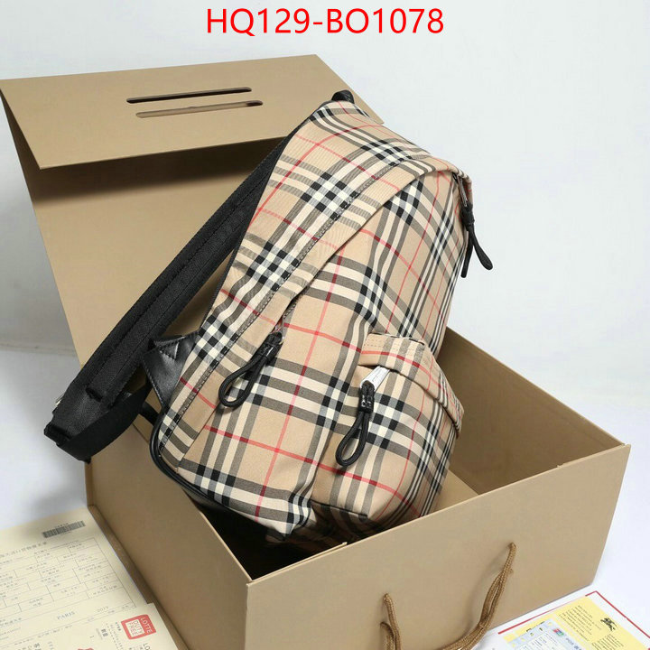Burberry Bags(4A)-Backpack,designer wholesale replica ,ID: BO1078,$: 129USD