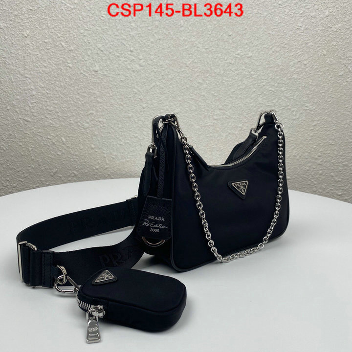 Prada Bags(TOP)-Re-Edition 2005,ID: BL3643,$: 145USD
