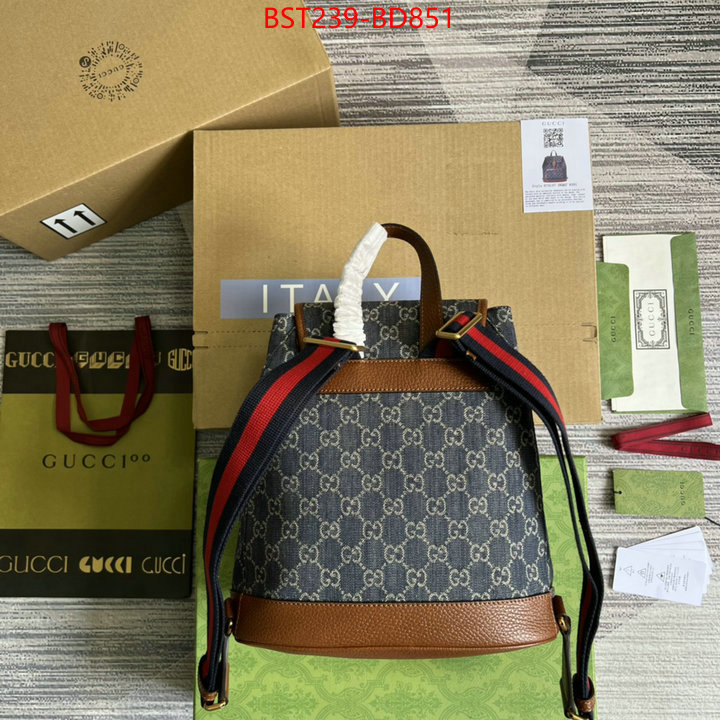 Gucci Bags(TOP)-Backpack-,top quality replica ,ID: BD851,$: 239USD