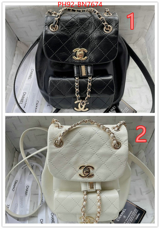 Chanel Bags(4A)-Backpack-,ID: BN7674,$: 92USD