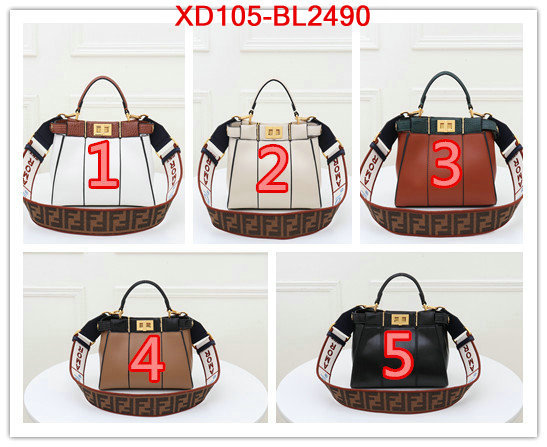 Fendi Bags(4A)-Peekaboo,high quality designer replica ,ID: BL2490,$: 105USD