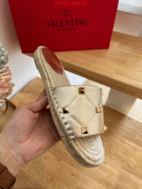 Women Shoes-Valentino,fake designer , ID: SR650,$: 105USD