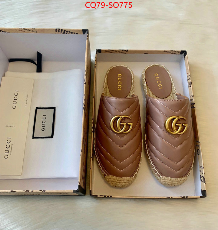 Women Shoes-Gucci,top fake designer , ID: SO775,$: 79USD