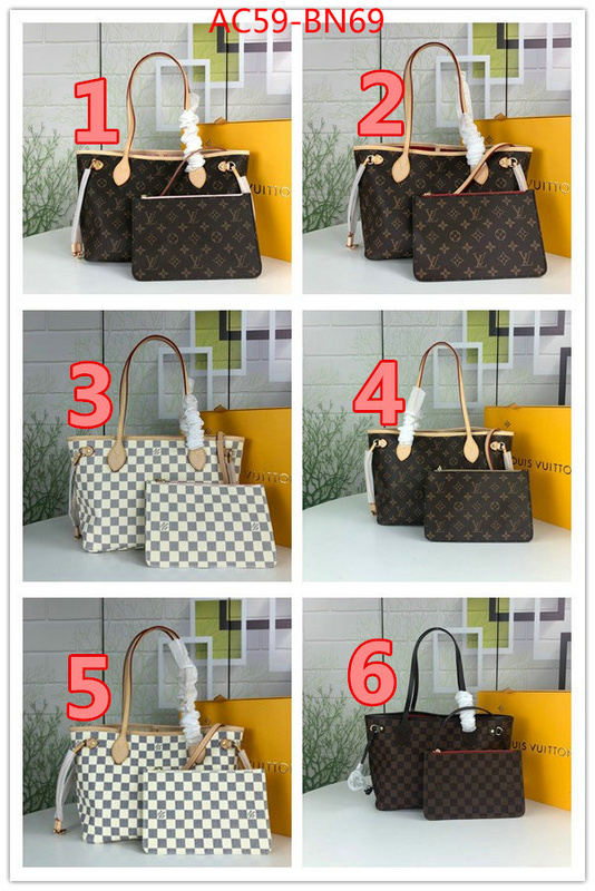 LV Bags(4A)-Neverfull-,online from china designer ,ID: BN69,$: 59USD