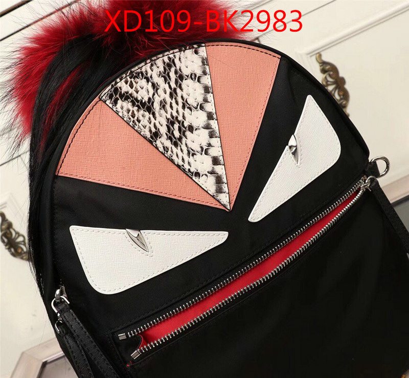 Fendi Bags(4A)-Backpack-,top quality fake ,ID: BK2983,$:109USD