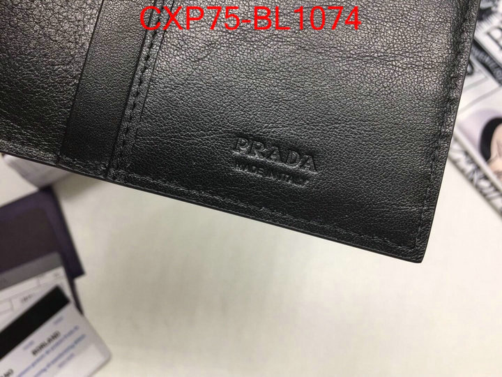 Prada Bags(TOP)-Wallet,ID: BL1074,$: 75USD