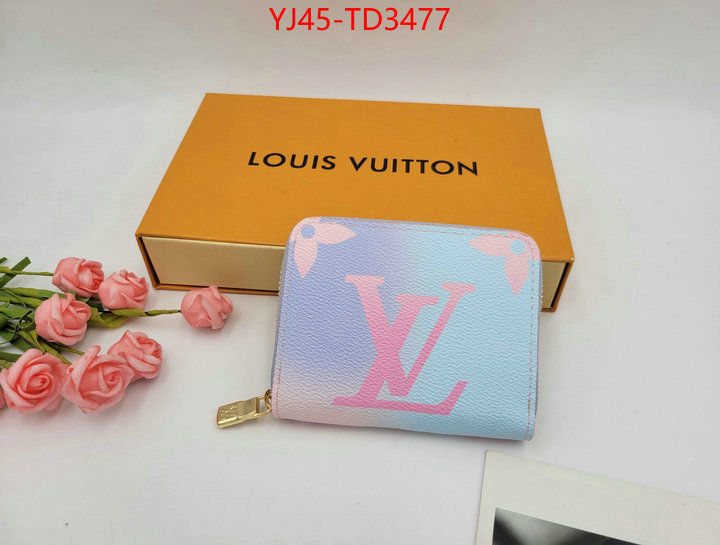 LV Bags(4A)-Wallet,ID: TD3477,$: 45USD