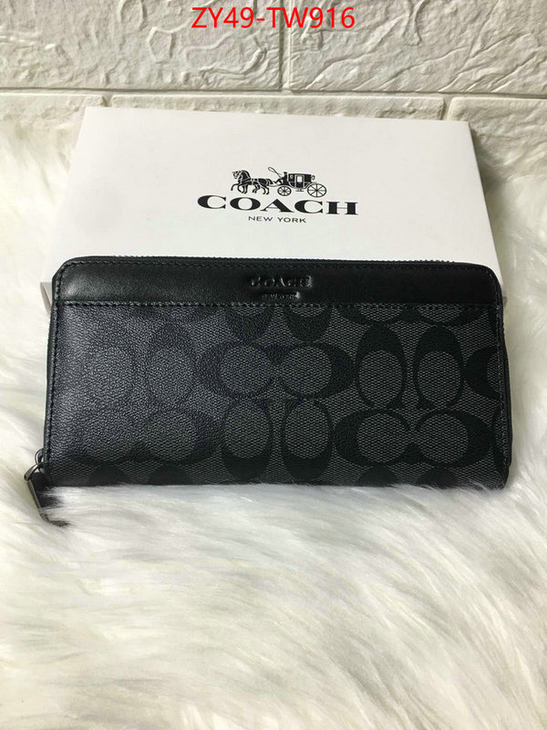 Coach Bags(4A)-Wallet,best aaaaa ,ID: TW916,$: 49USD