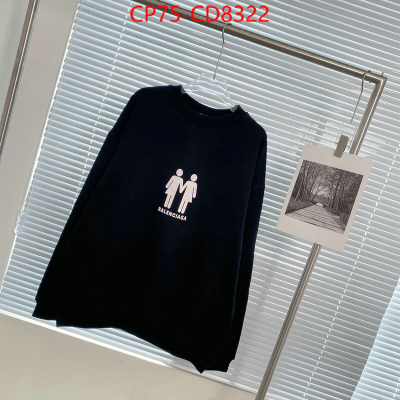 Clothing-Balenciaga,buy aaaaa cheap , ID: CD8322,$: 75USD