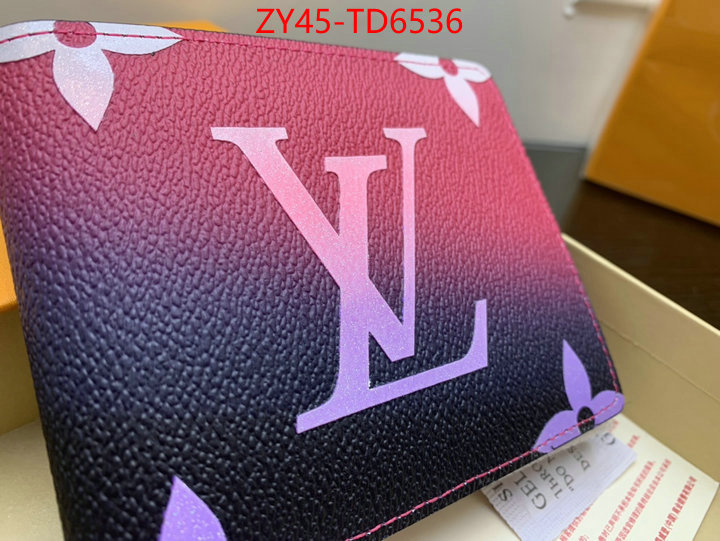 LV Bags(4A)-Wallet,replica for cheap ,ID: TD6536,$: 45USD