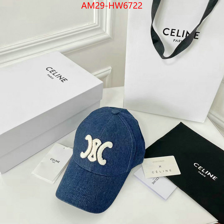 Cap (Hat)-Celine,the highest quality fake , ID: HW6722,$: 29USD