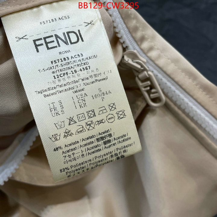 Clothing-Fendi,best quality fake , ID: CW3295,$: 129USD
