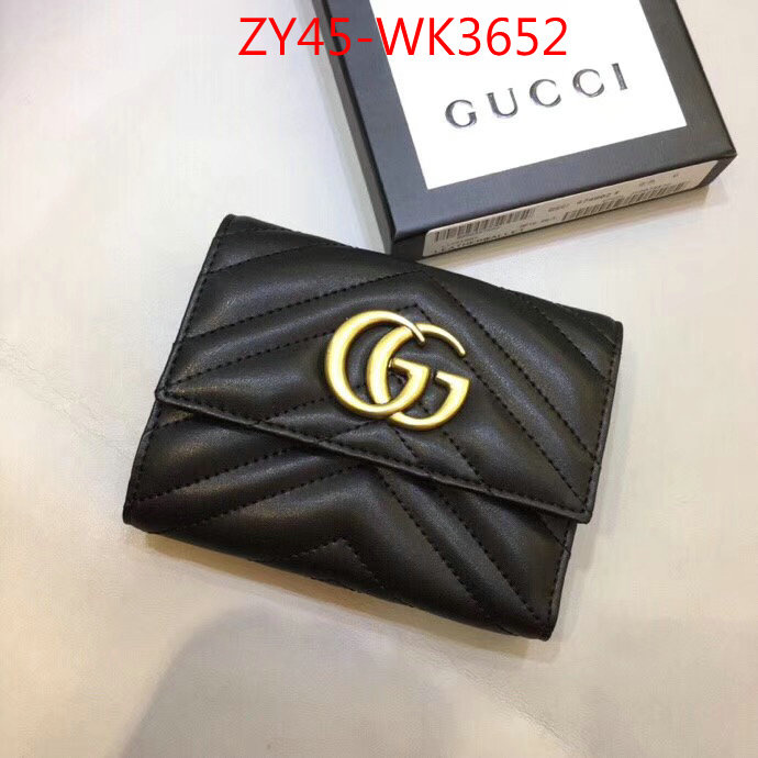 Gucci Bags(4A)-Wallet-,ID: WK3652,$:45USD