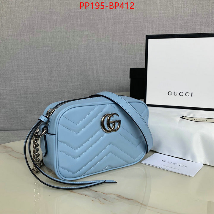 Gucci Bags(TOP)-Marmont,ID: BP412,$:195USD