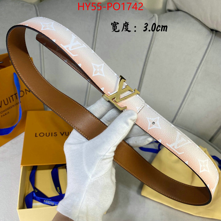 Belts-LV,fashion replica , ID: PO1742,$: 55USD