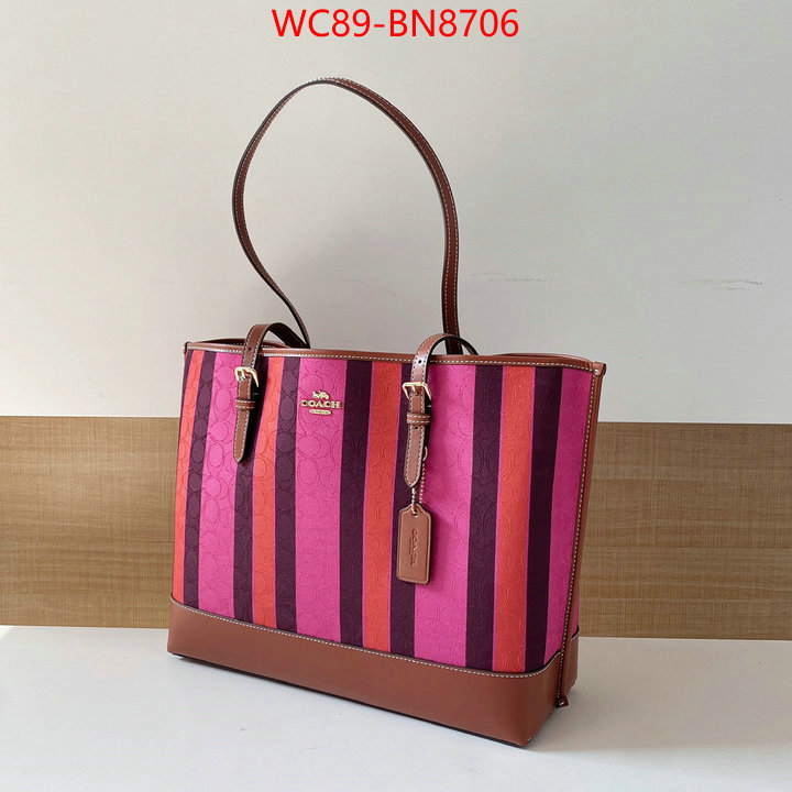 Coach Bags(4A)-Tote-,replica ,ID: BN8706,$: 89USD