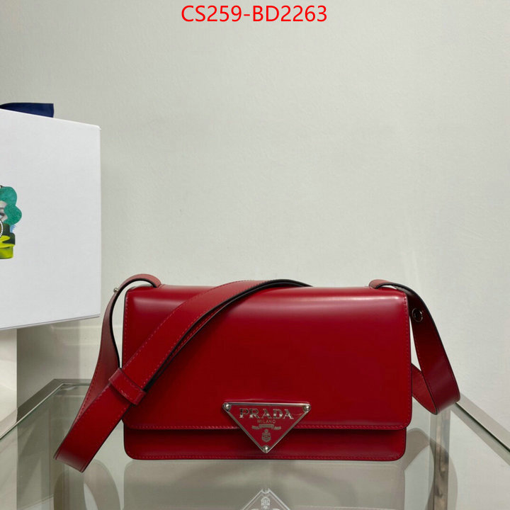 Prada Bags(TOP)-Diagonal-,ID: BD2263,$: 259USD