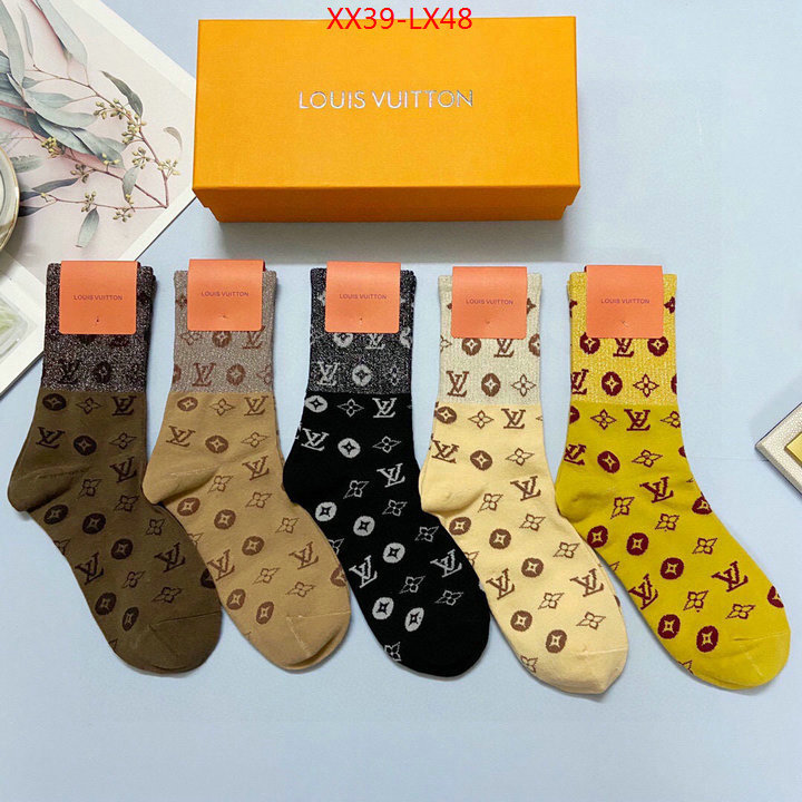 Sock-LV,top fake designer , ID:LX48,$: 39USD