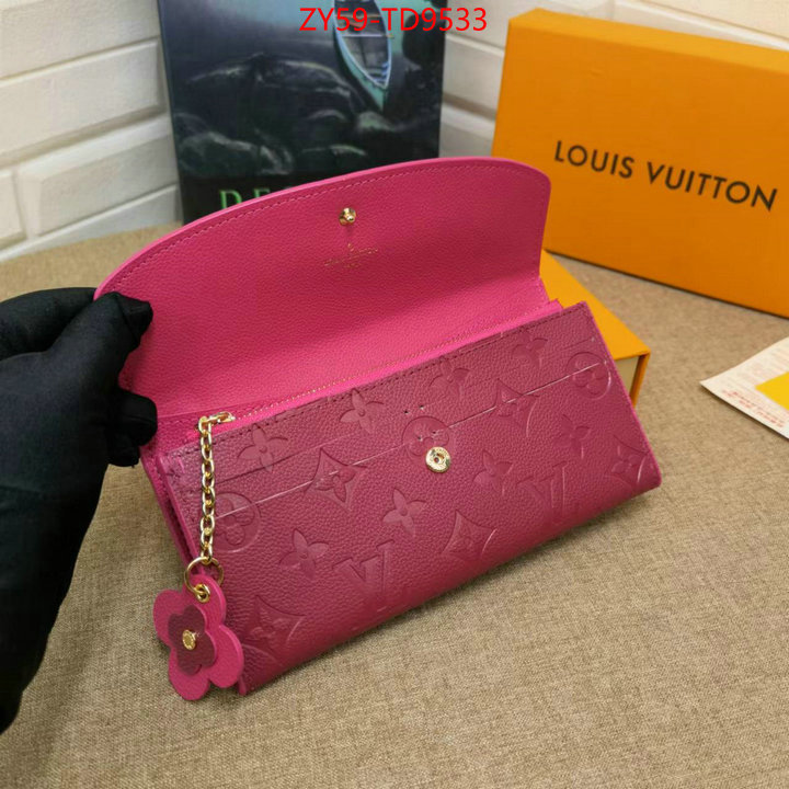 LV Bags(4A)-Wallet,online ,ID: TD9533,$: 59USD