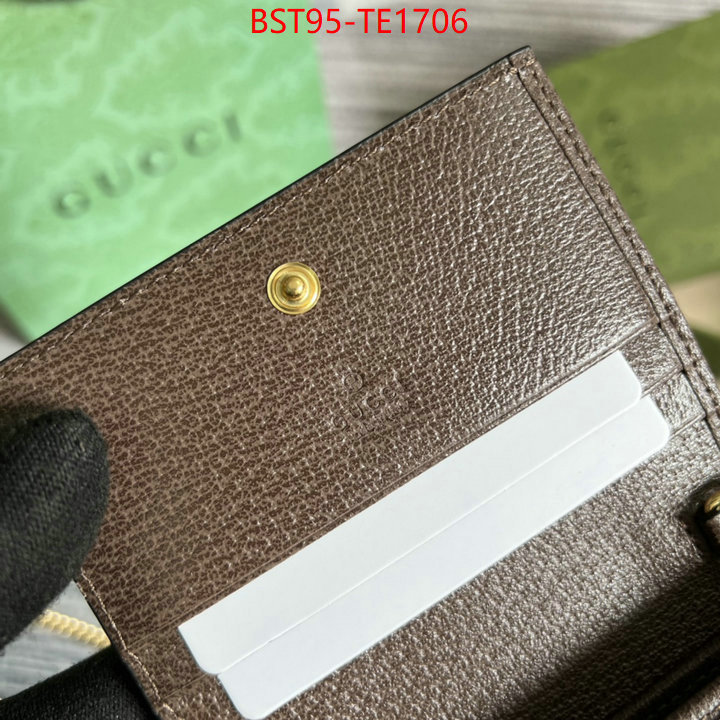 Gucci Bags(TOP)-Wallet-,fashion designer ,ID: TE1706,$: 95USD