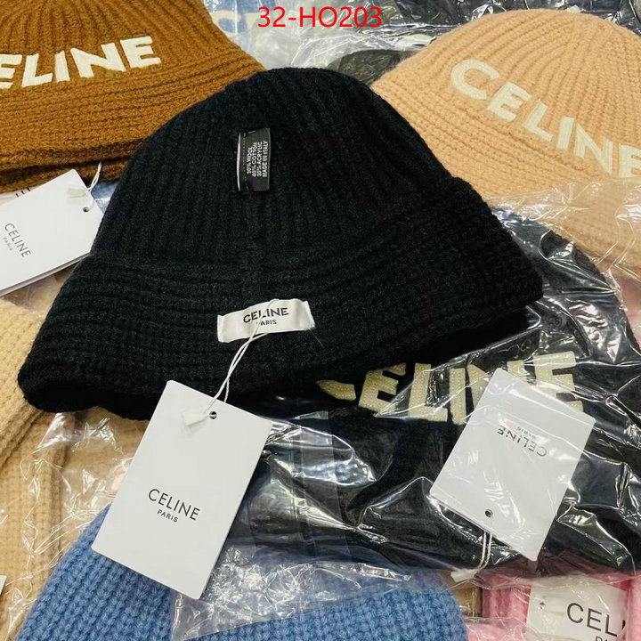 Cap (Hat)-Celine,2023 replica wholesale cheap sales online , ID: HO203,$: 32USD