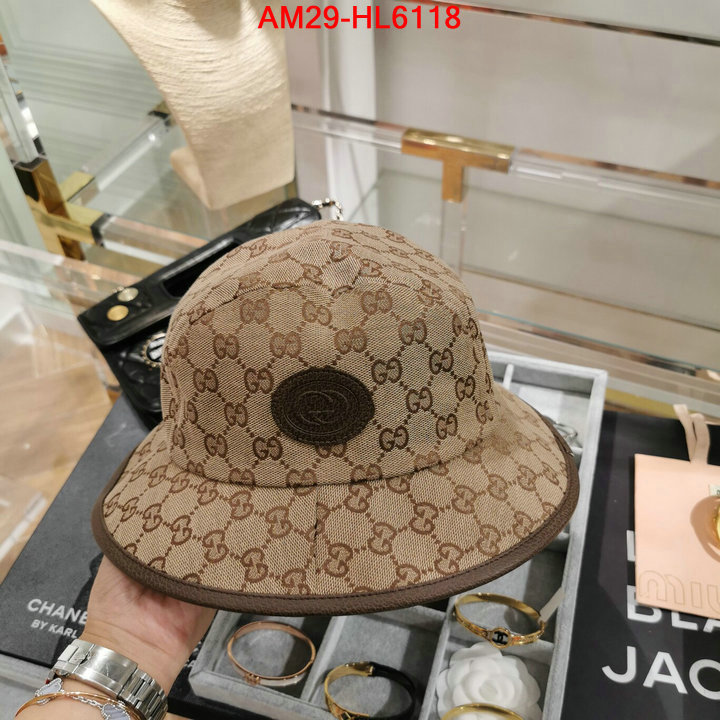 Cap (Hat)-Gucci,designer wholesale replica , ID: HL6118,$: 29USD