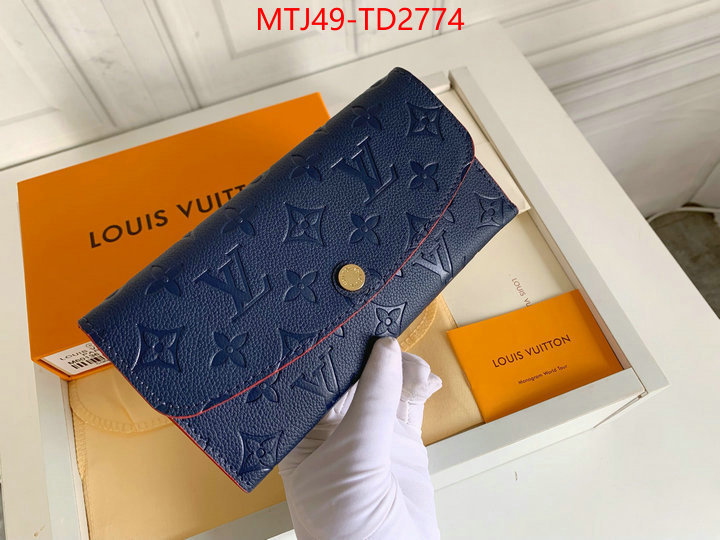 LV Bags(4A)-Wallet,ID: TD2774,$: 49USD