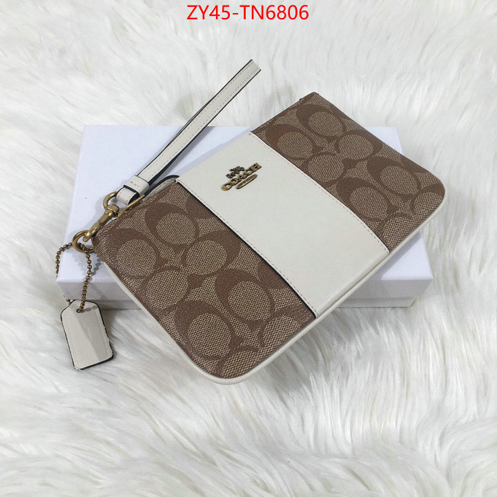 Coach Bags(4A)-Wallet,buy high quality cheap hot replica ,ID: TN6806,$: 45USD