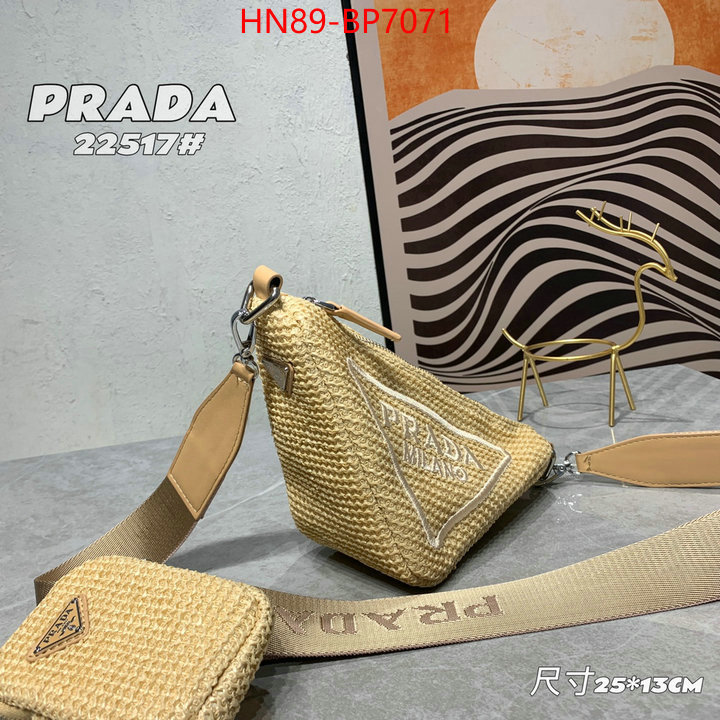 Prada Bags(4A)-Triangle,mirror copy luxury ,ID: BP7071,$: 89USD