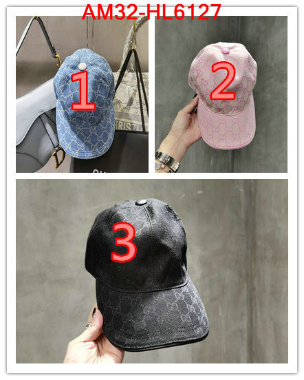 Cap (Hat)-Gucci,aaaaa quality replica , ID: HL6127,$: 32USD