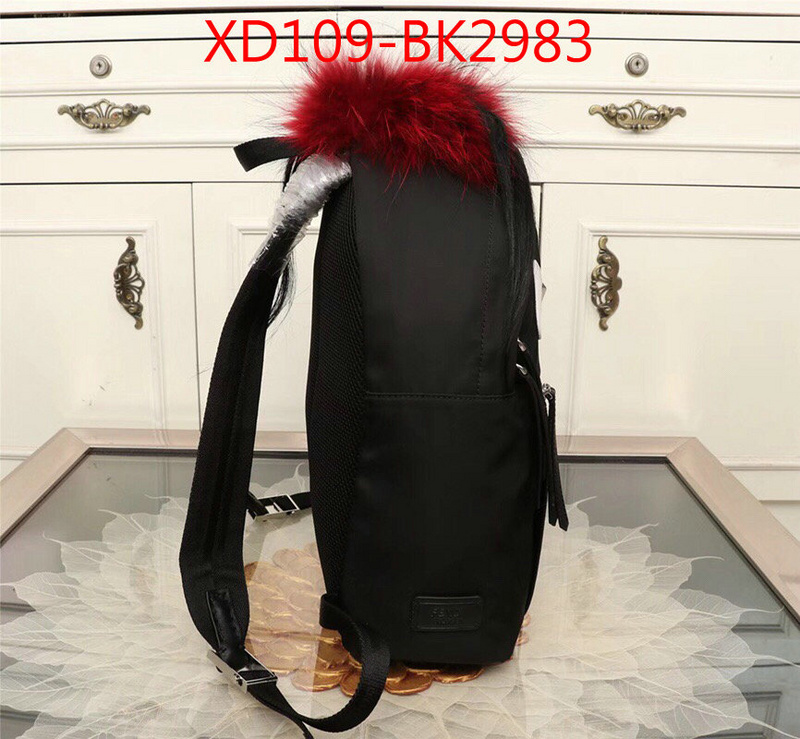 Fendi Bags(4A)-Backpack-,top quality fake ,ID: BK2983,$:109USD