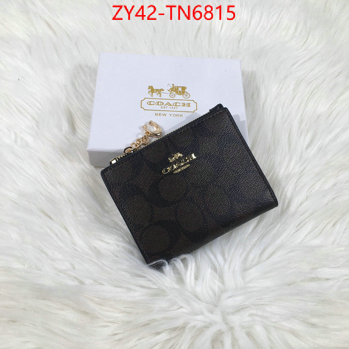 Coach Bags(4A)-Wallet,aaaaa+ class replica ,ID: TN6815,$: 42USD