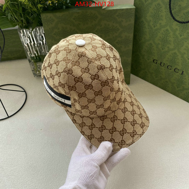 Cap (Hat)-Gucci,high quality 1:1 replica , ID: HV128,$: 32USD