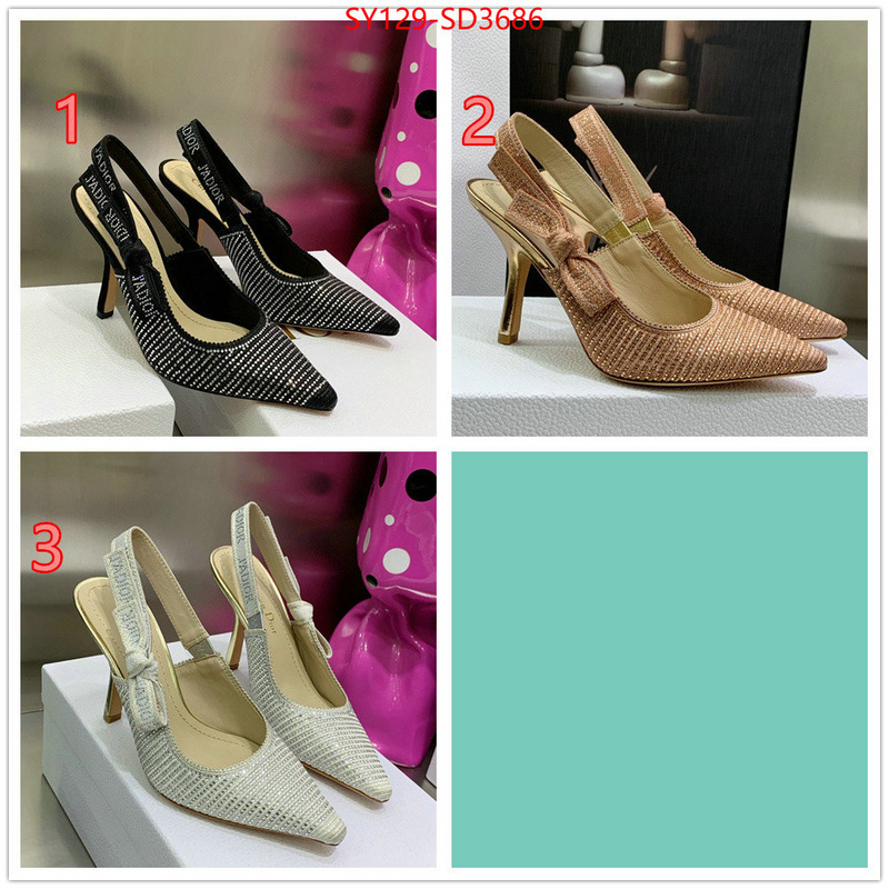 Women Shoes-Dior,buy 2023 replica , ID: SD3686,$: 129USD