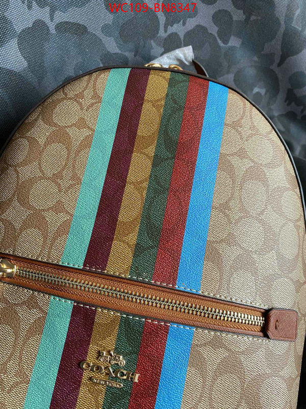 Coach Bags(4A)-Backpack-,buy 1:1 ,ID: BN8347,$: 109USD