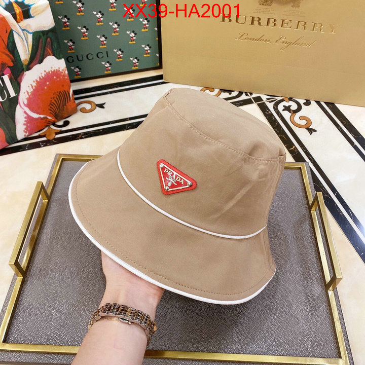 Cap (Hat)-Prada,replica aaaaa+ designer , ID:HA2001,$: 39USD