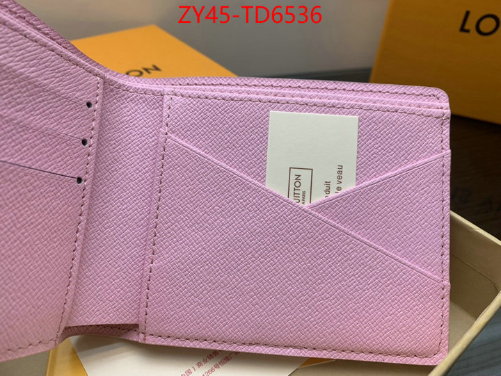 LV Bags(4A)-Wallet,replica for cheap ,ID: TD6536,$: 45USD