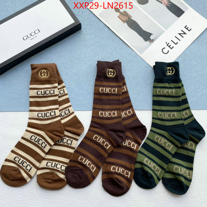 Sock-Gucci,shop the best high quality , ID: LN2615,$: 29USD