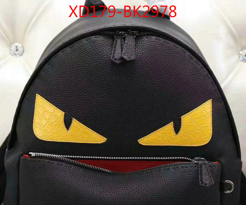 Fendi Bags(4A)-Backpack-,flawless ,ID: BK2978,$:179USD